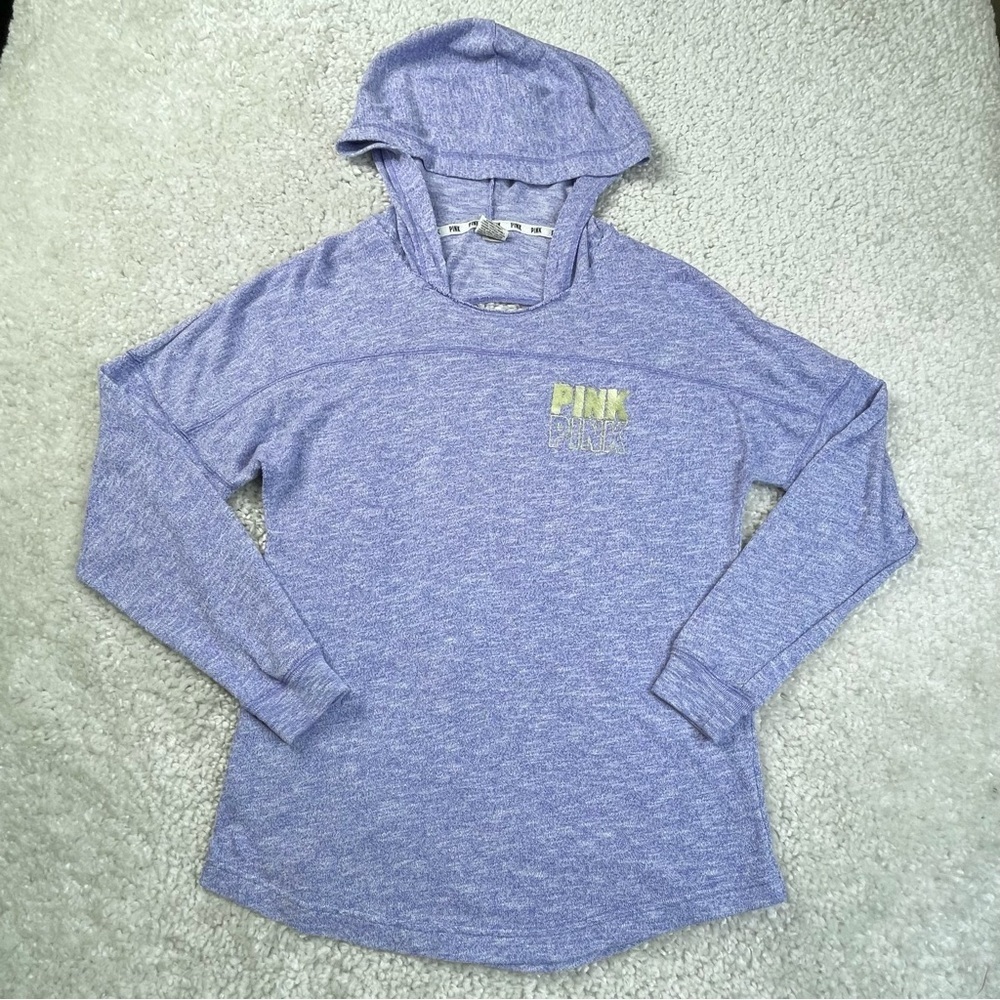 Victoria’s Secret PINK Purple Hoodie Cut Out Keyhole Back Lightweight Medium